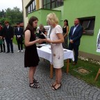 Slavnostní předávání vysvědčení v deváté třídě